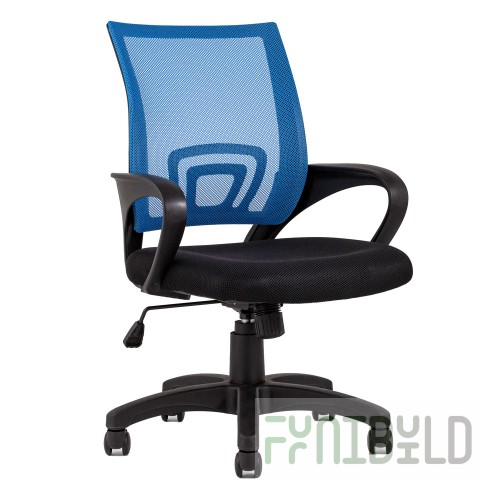 TopChairs Simple office chair blue