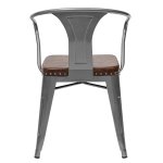 Chair Tolix Arms Soft With armrests Silver