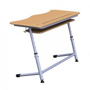 Desk with shelf K2
