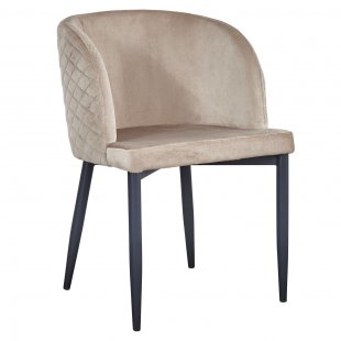 Chair Oscar velvet champagne