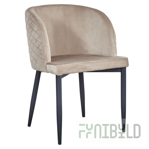 Chair Oscar velvet champagne