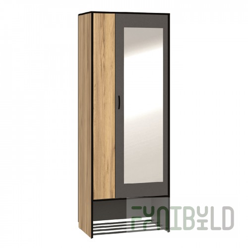 Wardrobe Loft Olga 3, with mirror