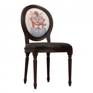 Voltaire chair, wenge, cat