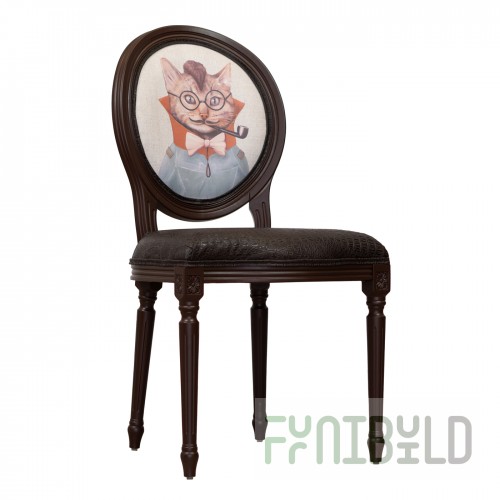 Voltaire chair, wenge, cat
