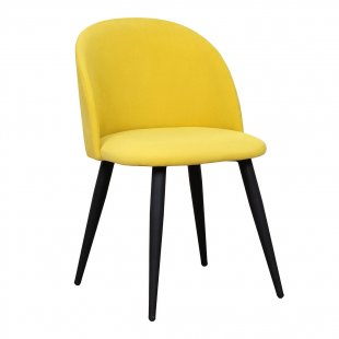 Solar chair, yellow, metal legs