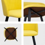 Solar chair, yellow, metal legs Solar chair, yellow, metal legs