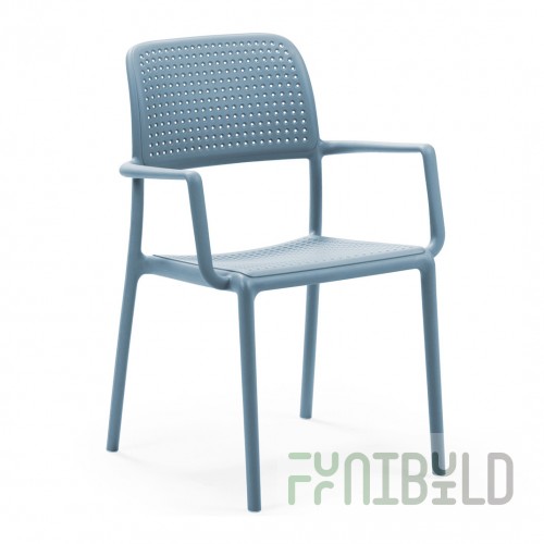 Plastic chair Bora, blue
