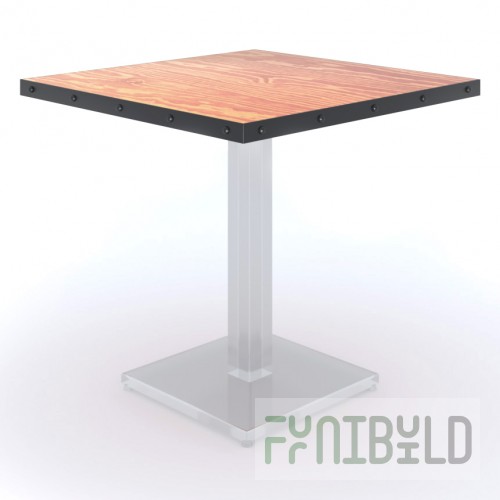 Loft tabletop Strip-Rivet 800x800