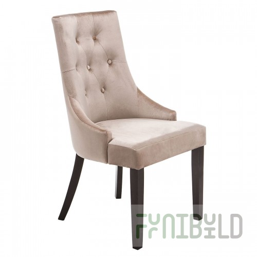 Chair Elegance beige, walnut