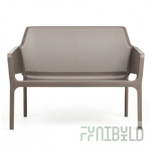 Sofa plastic Net Bench Tortora
