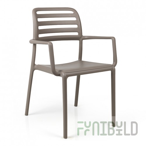Plastic chair Costa, Tortora