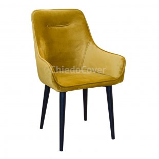 Chair Mars, microfiber color mustard