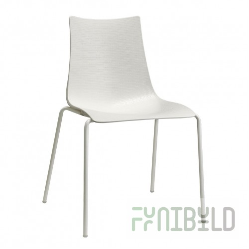 Plastic chair Bella Intrecciata, linen