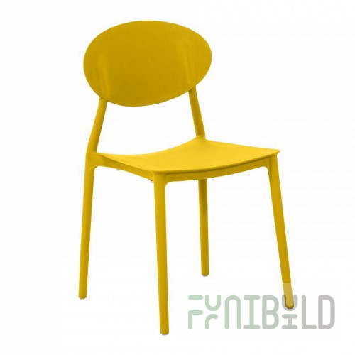 Plastic chair Toby yellow