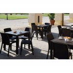Plastic chair Virginia, anthracite
