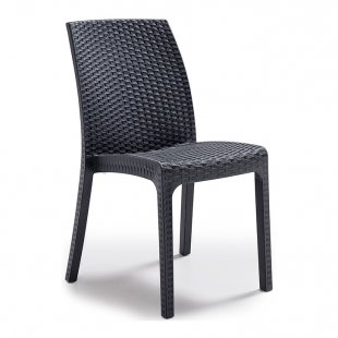 Plastic chair Virginia, anthracite