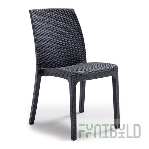 Plastic chair Virginia, anthracite