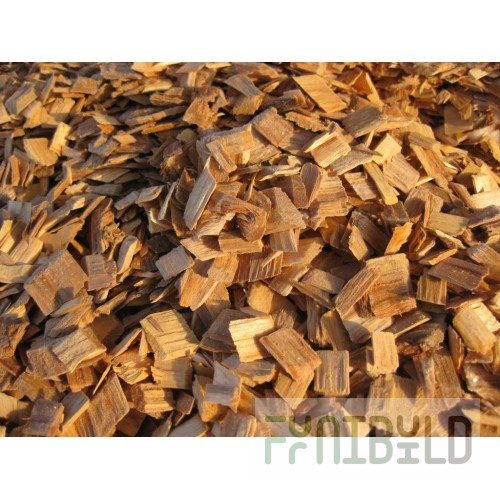 Alder chips for hot smoking