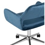 Ross office chair velour blue