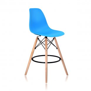 Eames Bar Stool DSW Bright Blue
