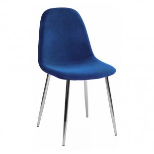 Chair Pescara Velour Navy Blue