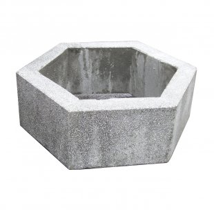 Concrete flowerpot C-6-1 hexagon