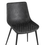 Chair Texas eco-leather, gray