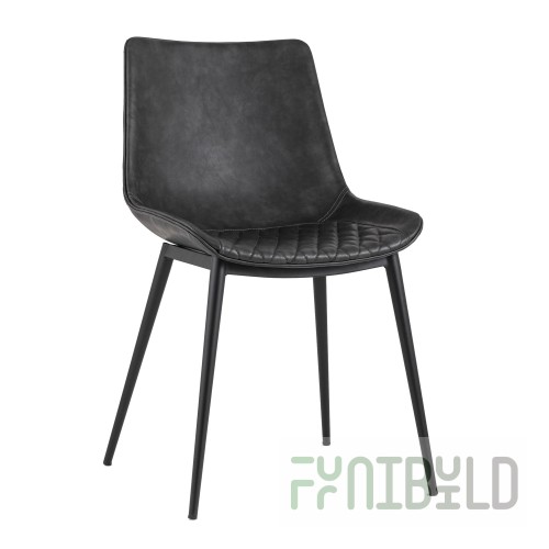 Chair Texas eco-leather, gray