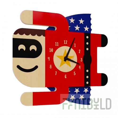 Wall clock Super Hero