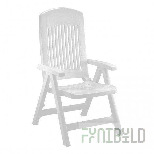 Plastic chair California Armchair, white
