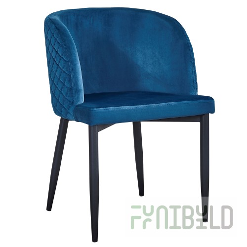 Chair Oscar velvet blue-green