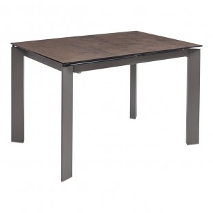Corner Table, Metallic Grey