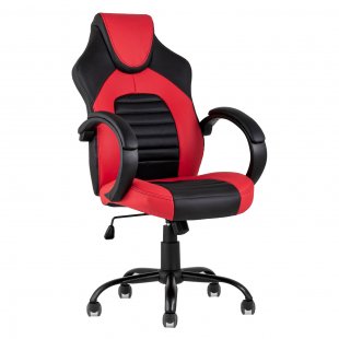 Gaming chair TopChairs Racer Midi black and red