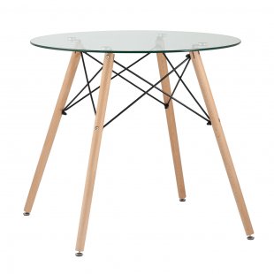 Round table EAMES DSW D80, glass