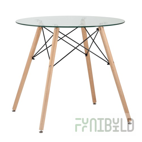 Round table EAMES DSW D80, glass