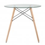 Round table EAMES DSW D80, glass