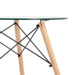Round table EAMES DSW D80, glass