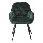 Chair Malta, green velour