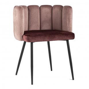 Carnival chair dusty pink/burgundy