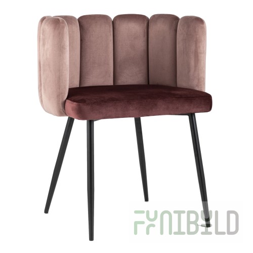 Carnival chair dusty pink/burgundy