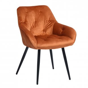 Alexa chair terracotta velour