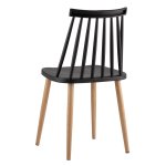 Morgan chair, plastic, black
