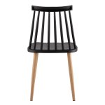 Morgan chair, plastic, black