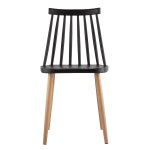 Morgan chair, plastic, black