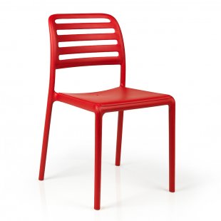 Plastic chair Costa Bistrot, red