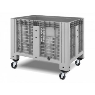 ibox perforated container on wheels