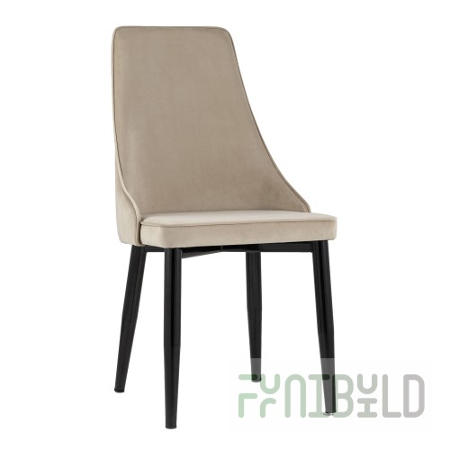 Chair Largo velour beige