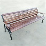 Classic bench with armrests