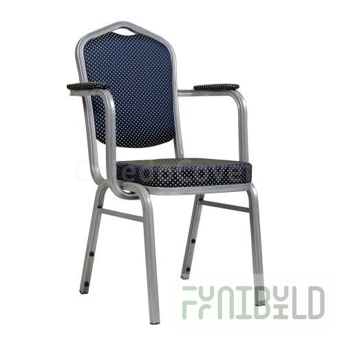 Chair Hit 25mm with armrests - aluminum frame