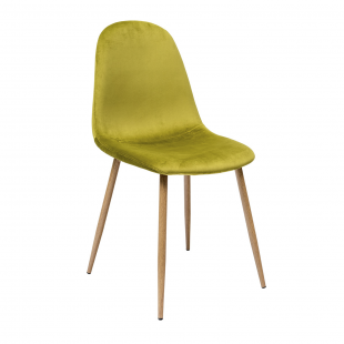 Valencia chair, velvet, lime green